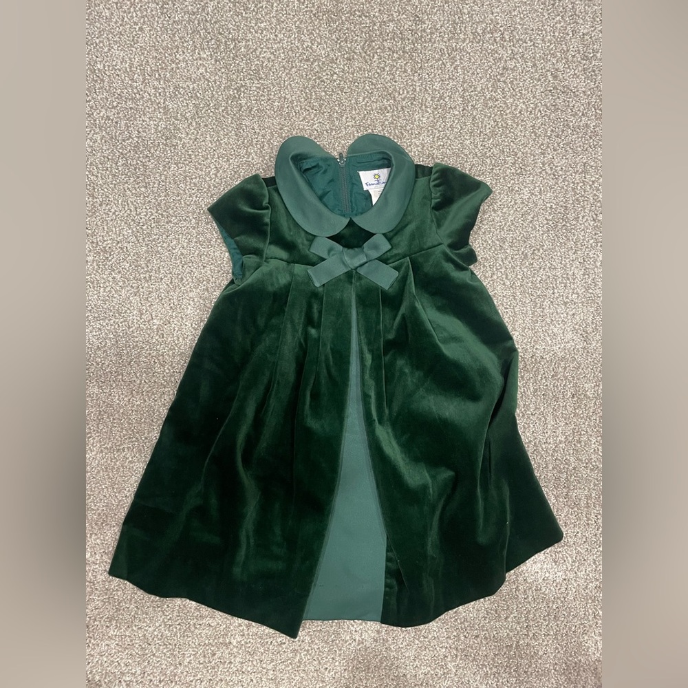 Florence Eiseman velvet green dress | 3T